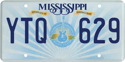 MS license plate YTQ629