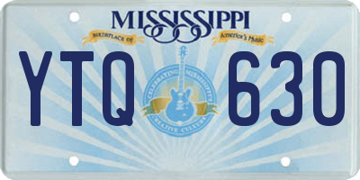 MS license plate YTQ630