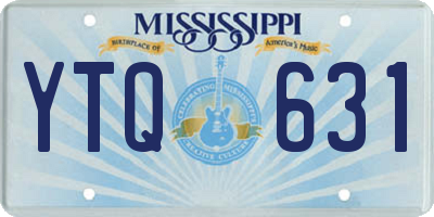 MS license plate YTQ631