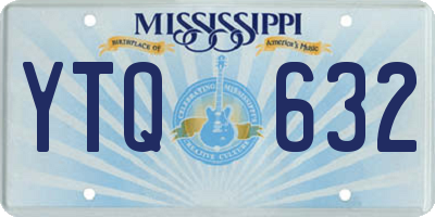 MS license plate YTQ632