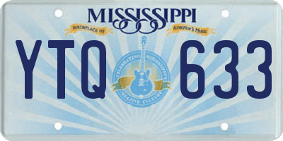 MS license plate YTQ633
