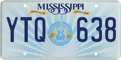 MS license plate YTQ638