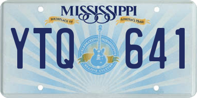 MS license plate YTQ641