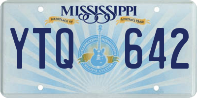 MS license plate YTQ642