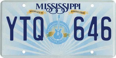 MS license plate YTQ646