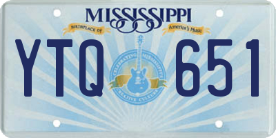 MS license plate YTQ651