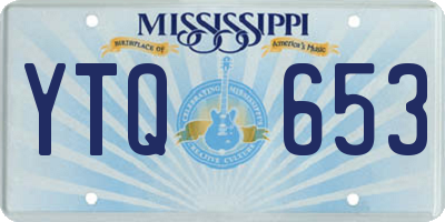 MS license plate YTQ653