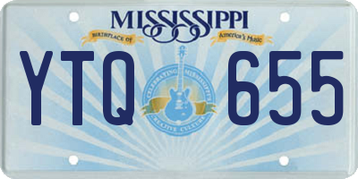 MS license plate YTQ655
