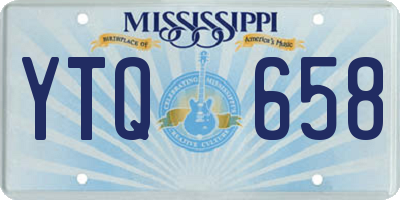 MS license plate YTQ658