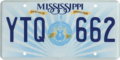 MS license plate YTQ662
