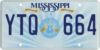 MS license plate YTQ664