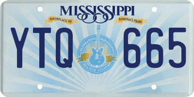 MS license plate YTQ665