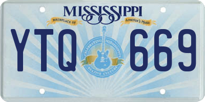 MS license plate YTQ669