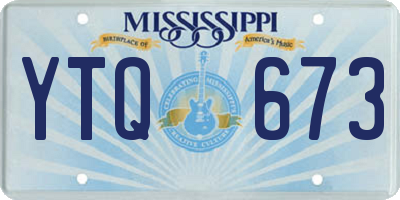 MS license plate YTQ673