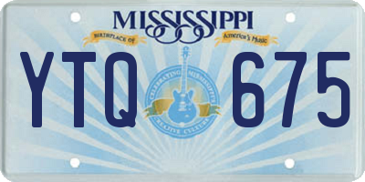 MS license plate YTQ675