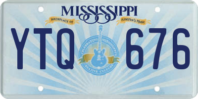 MS license plate YTQ676