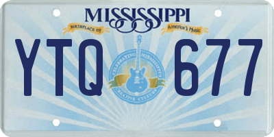 MS license plate YTQ677