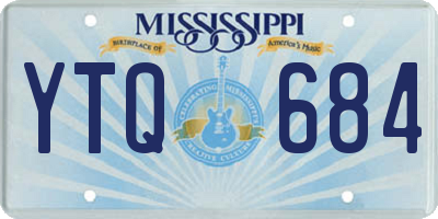 MS license plate YTQ684