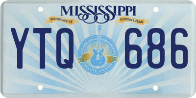 MS license plate YTQ686