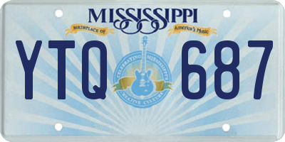 MS license plate YTQ687