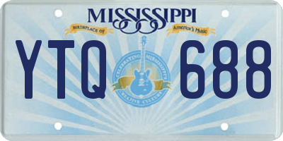 MS license plate YTQ688