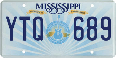 MS license plate YTQ689