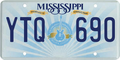 MS license plate YTQ690