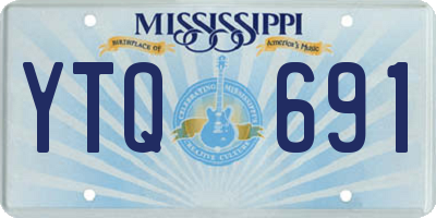 MS license plate YTQ691
