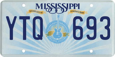 MS license plate YTQ693