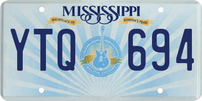 MS license plate YTQ694