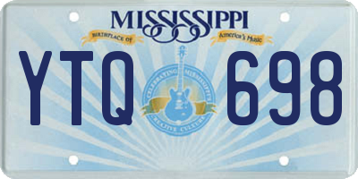 MS license plate YTQ698