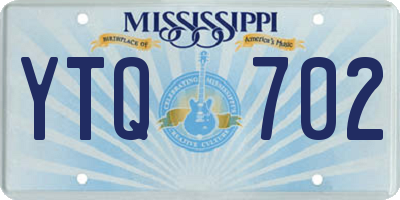 MS license plate YTQ702