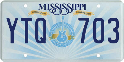MS license plate YTQ703