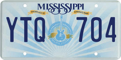 MS license plate YTQ704