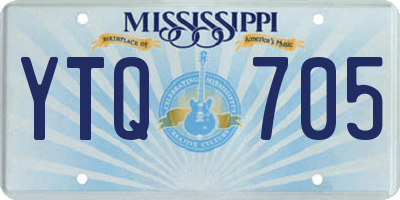 MS license plate YTQ705