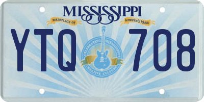 MS license plate YTQ708