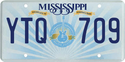 MS license plate YTQ709