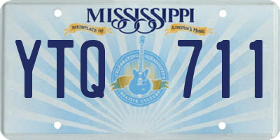 MS license plate YTQ711