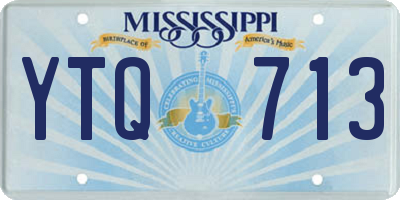MS license plate YTQ713