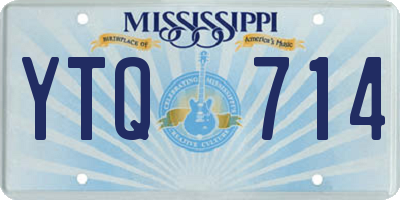 MS license plate YTQ714