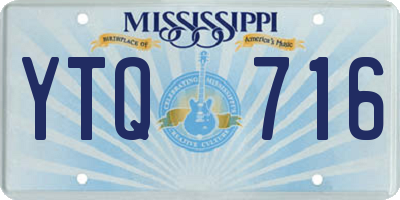 MS license plate YTQ716
