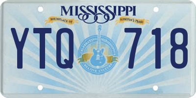 MS license plate YTQ718