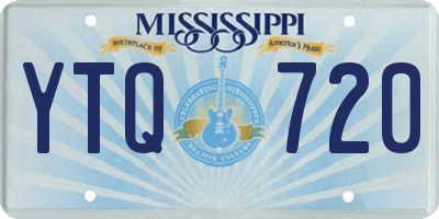 MS license plate YTQ720