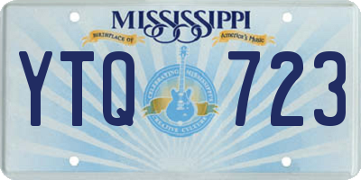 MS license plate YTQ723