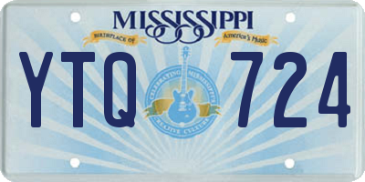 MS license plate YTQ724