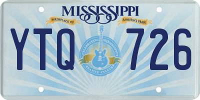 MS license plate YTQ726