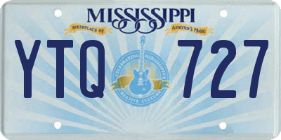 MS license plate YTQ727