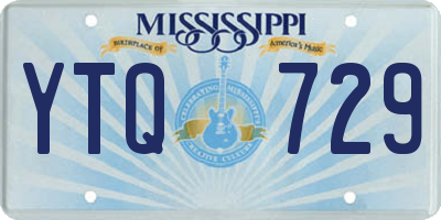 MS license plate YTQ729