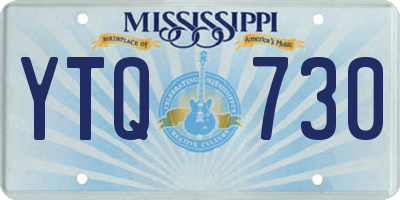MS license plate YTQ730