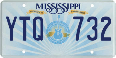 MS license plate YTQ732